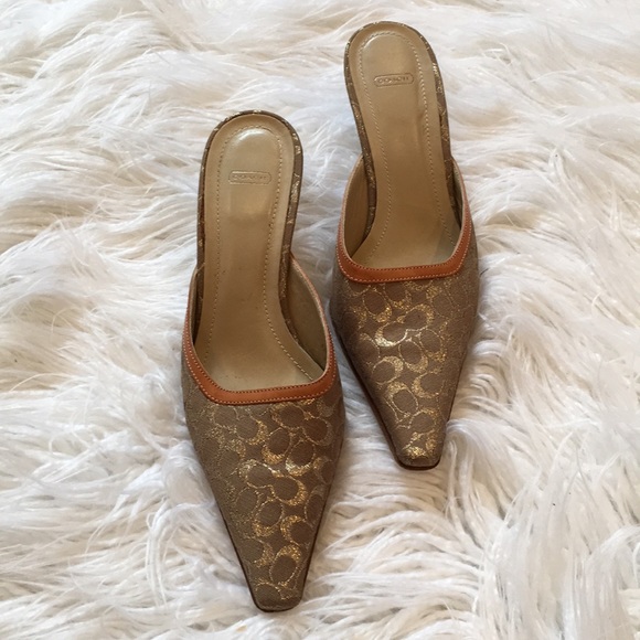 COACH LIBBY MULES 5.5 M WOMEN'S SHOES - Picture 3 of 3